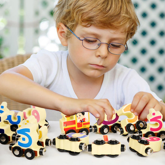 Arabic alphabet magnetic train