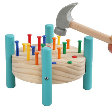 Wooden Hammer & Peg Pounding Toy