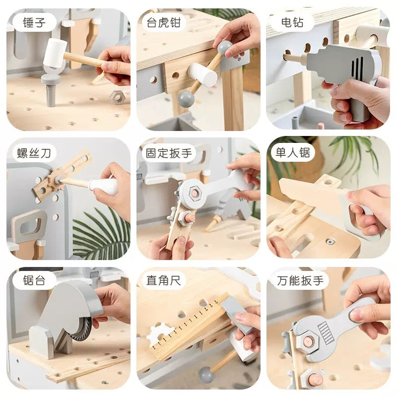 wooden workbench tool