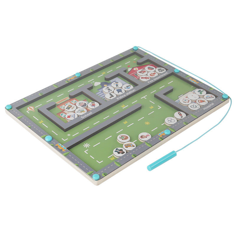 Magnetic Sorting & patterns Matching Board โ Wooden Educational Toy