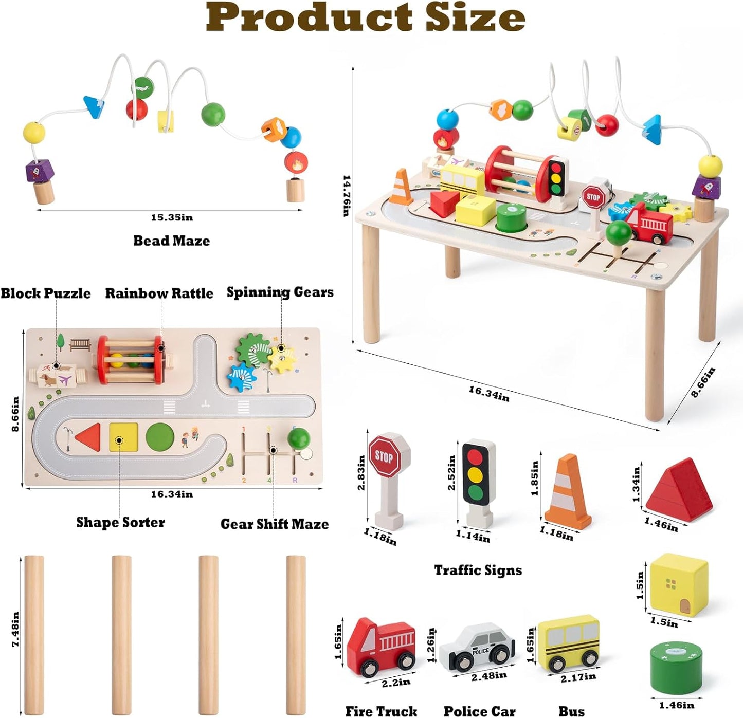 Montessori Transportation Activity Table