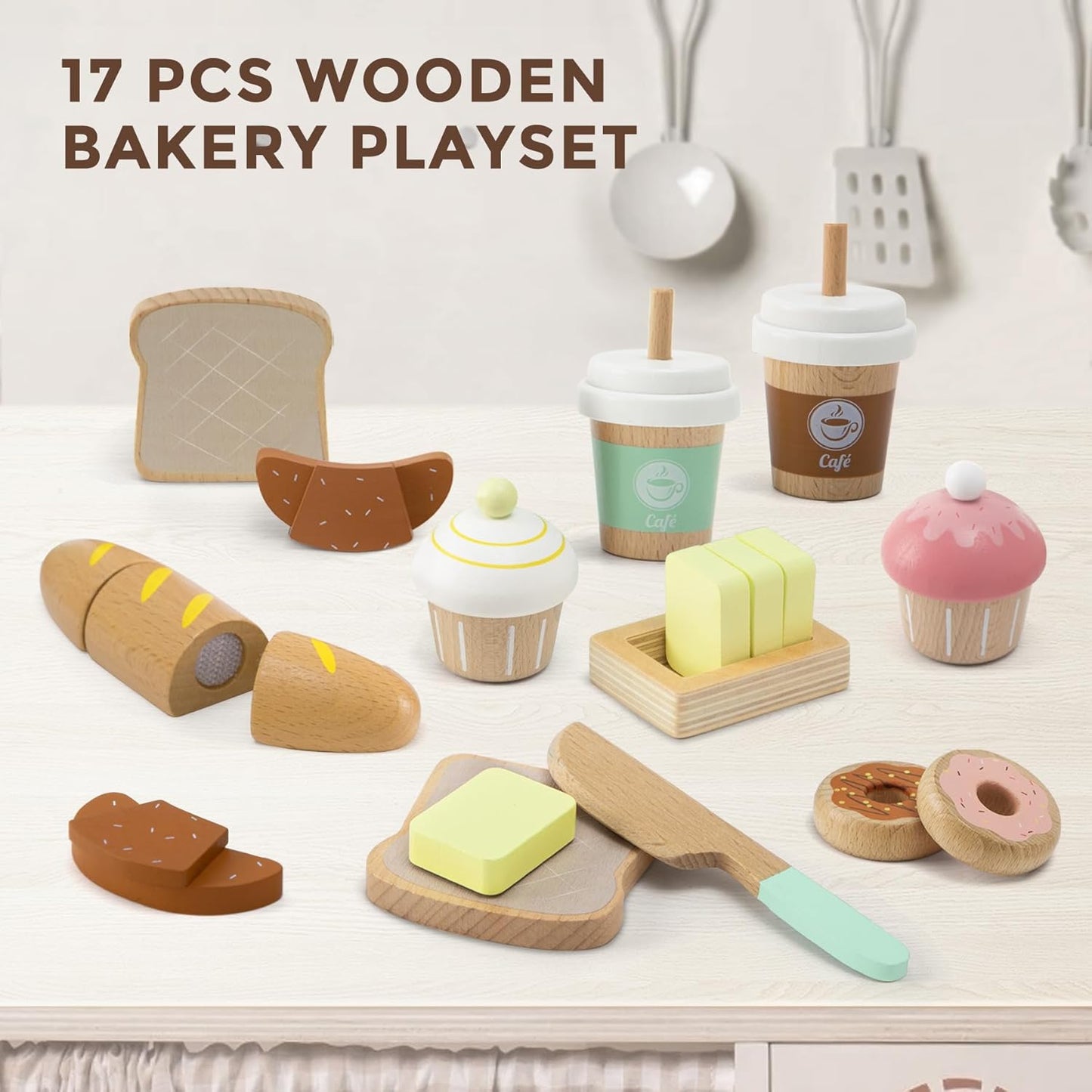 Wooden Bakery play Set