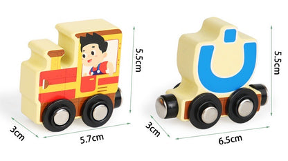 Arabic alphabet magnetic train