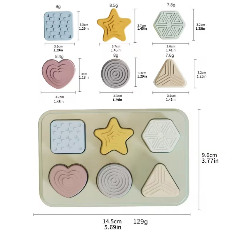 Silicone Geometric Shape Puzzle