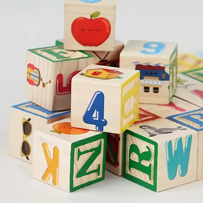 Wooden learning Building blocks