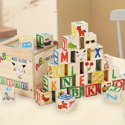 Wooden learning Building blocks