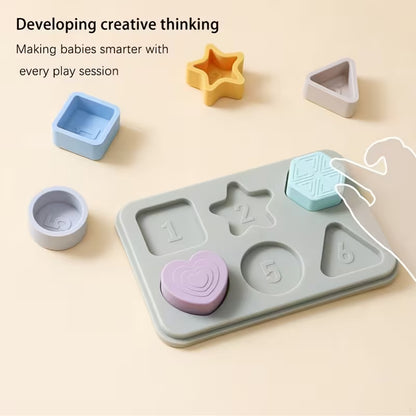 Silicone Geometric Shape Puzzle