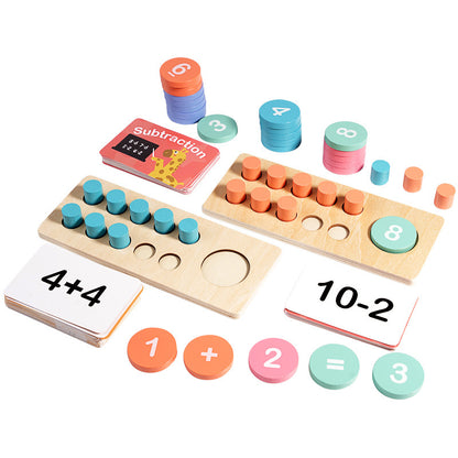 Wooden ten frame set - Math Manipulatives Addition and Subtraction