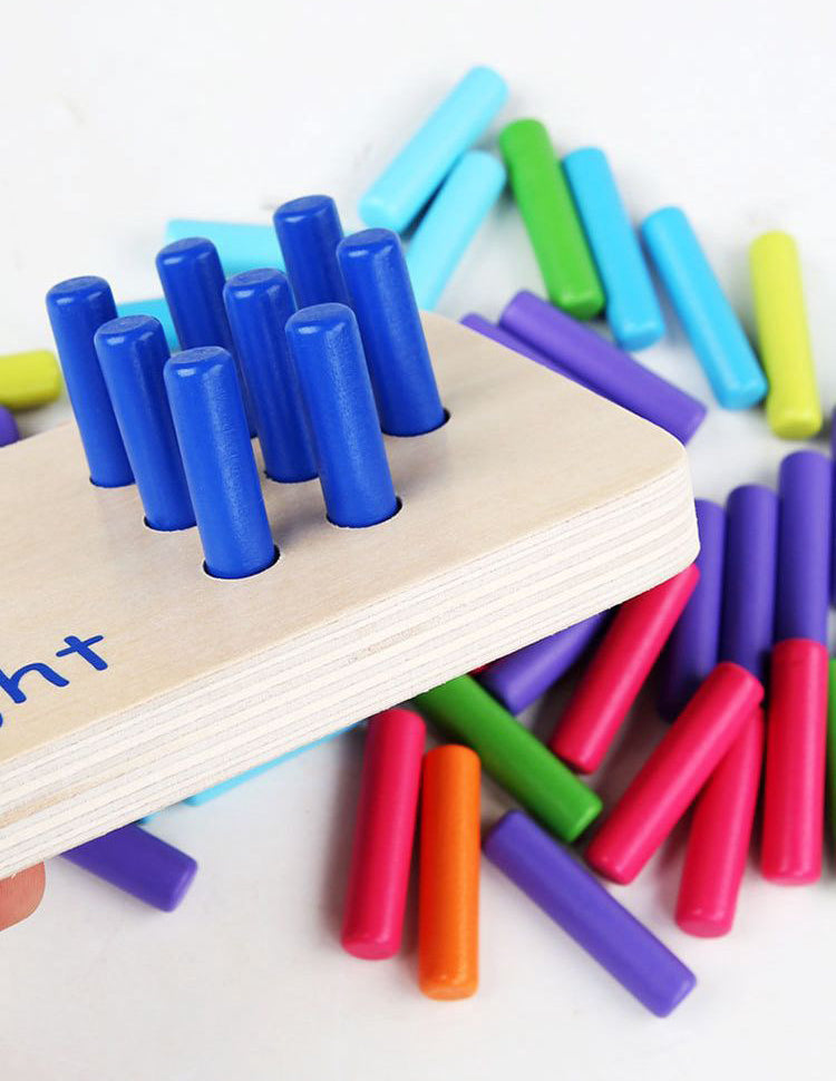 Wooden Numbers & counting Stick Board