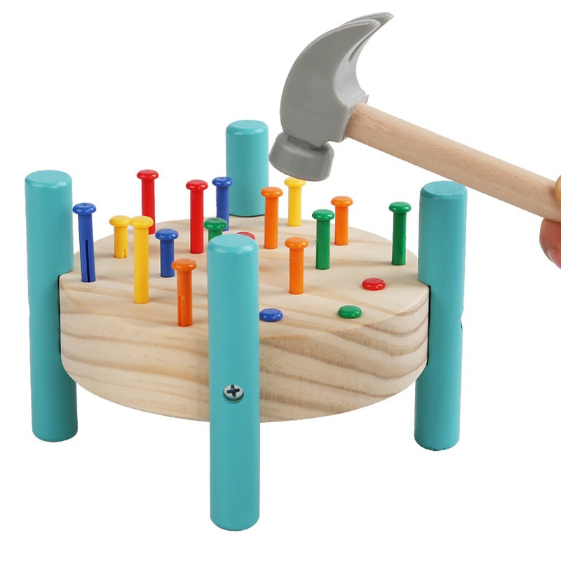 Wooden Hammer &amp; Peg Pounding Toy