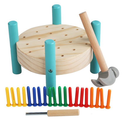 Wooden Hammer &amp; Peg Pounding Toy