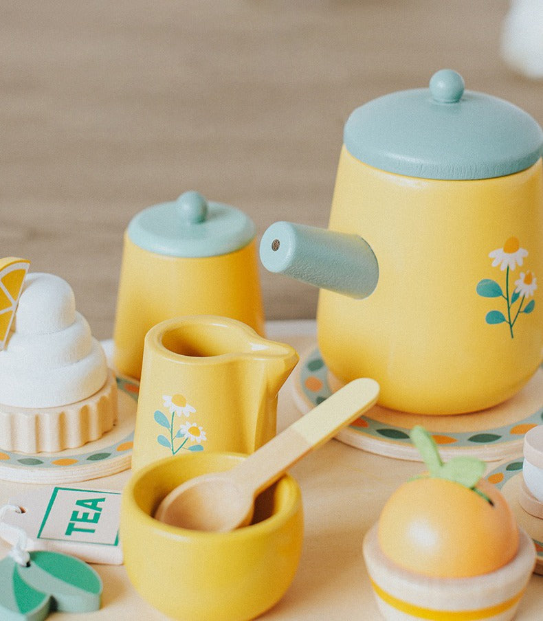 Wooden Tea Set