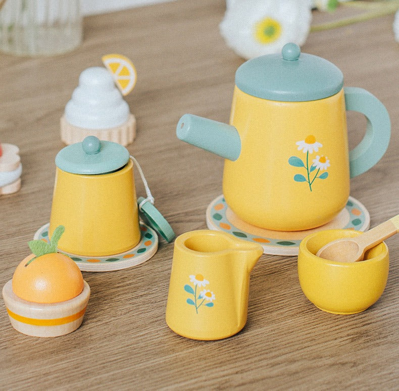 Wooden Tea Set