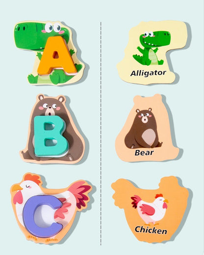Animal letter puzzle