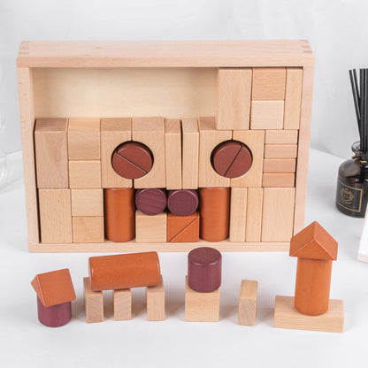 Solid Wooden Particle building blocks