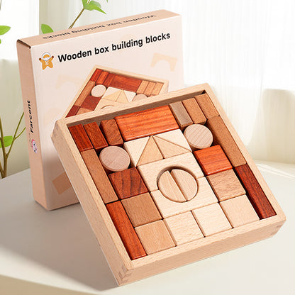Solid Wooden Particle building blocks
