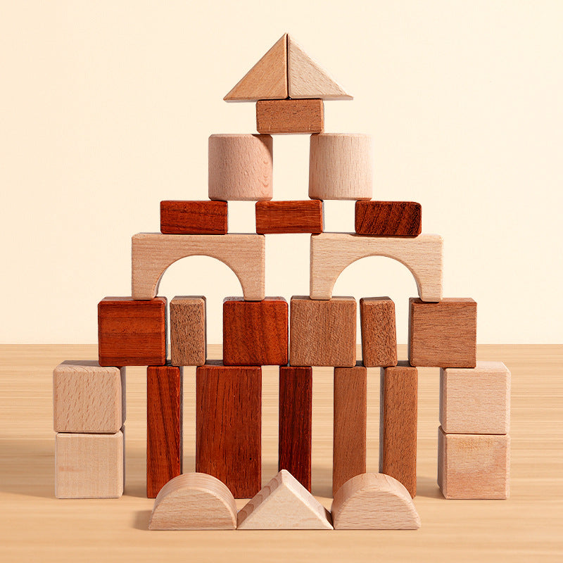 Solid Wooden Particle building blocks