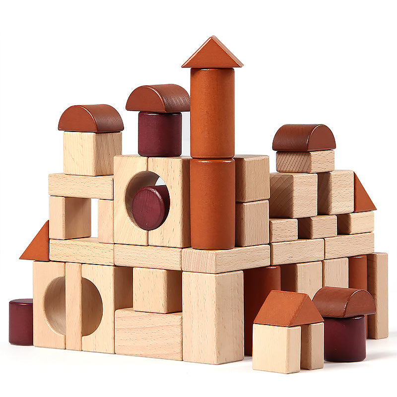 Solid Wooden Particle building blocks