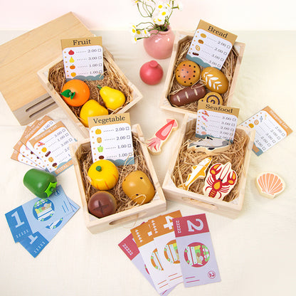Wooden Food Playset