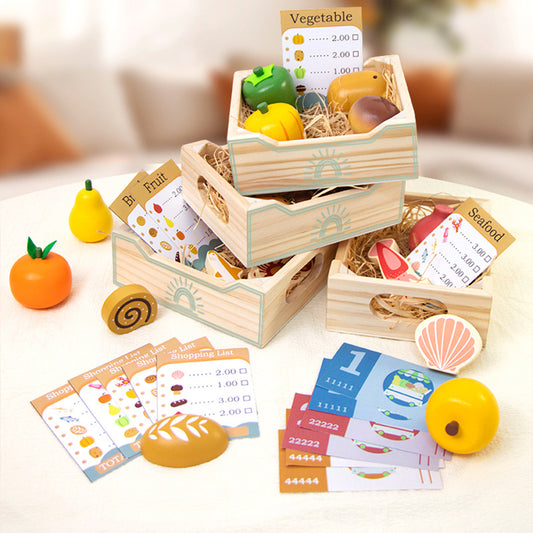 Wooden Food Playset