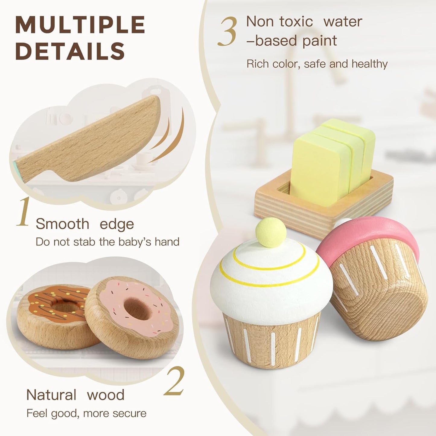 Wooden Bakery play Set