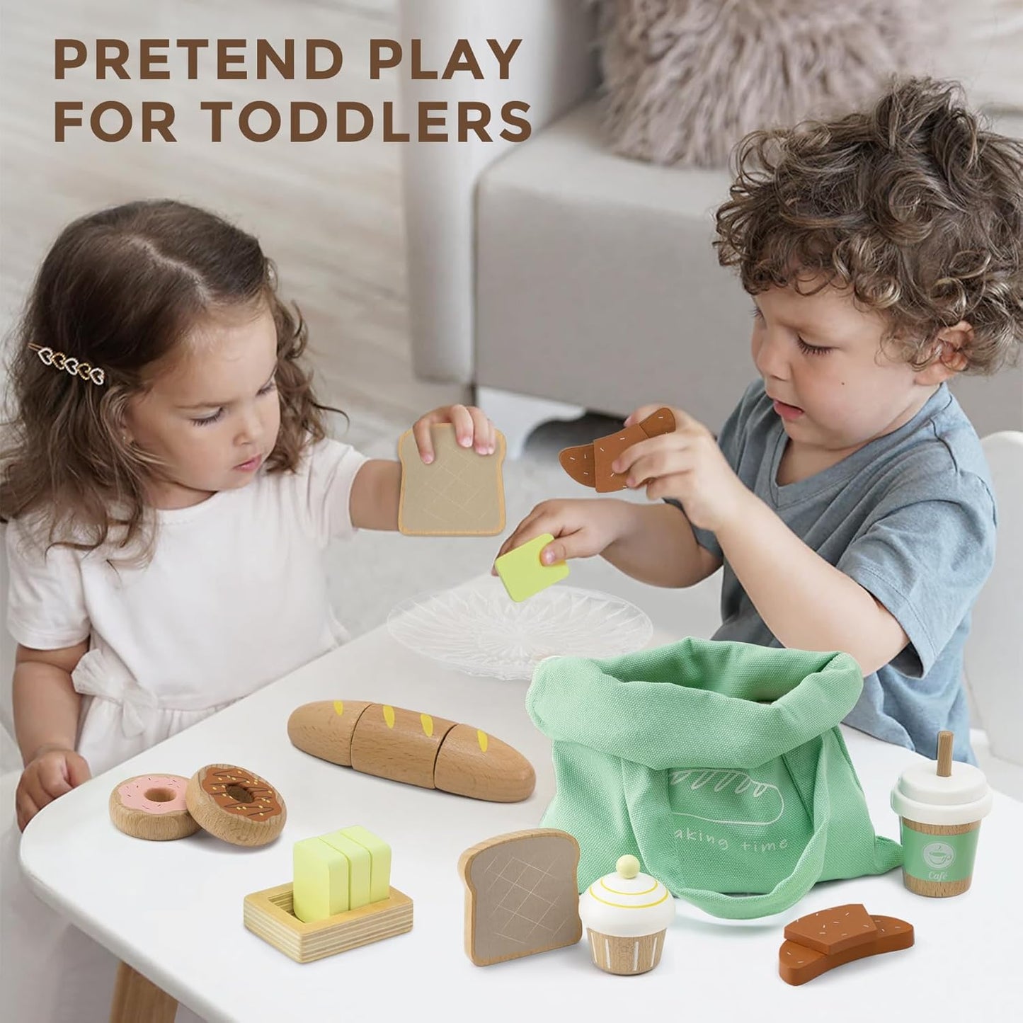Wooden Bakery play Set