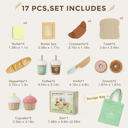 Wooden Bakery play Set