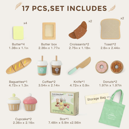 Wooden Bakery play Set