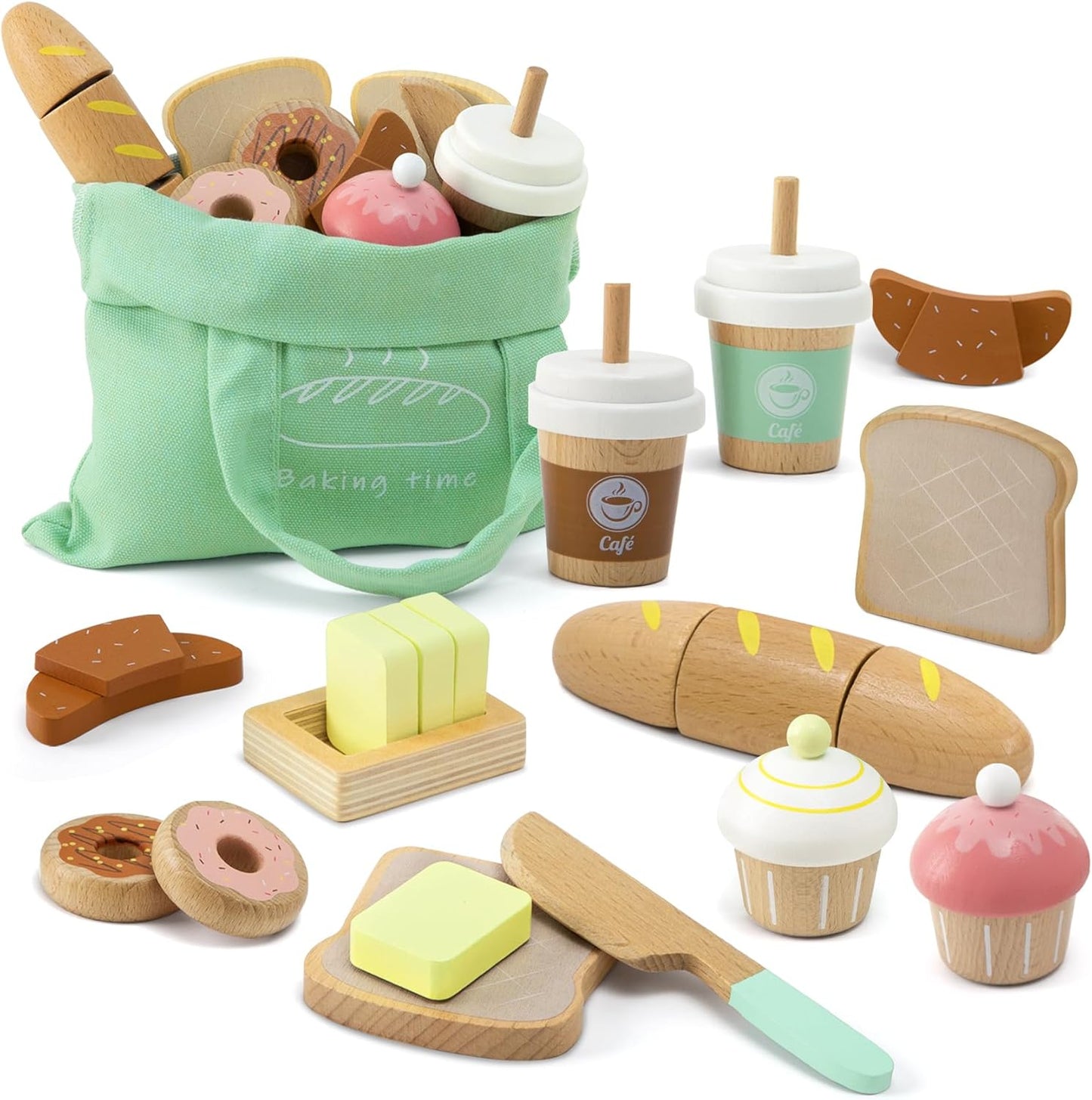 Wooden Bakery play Set