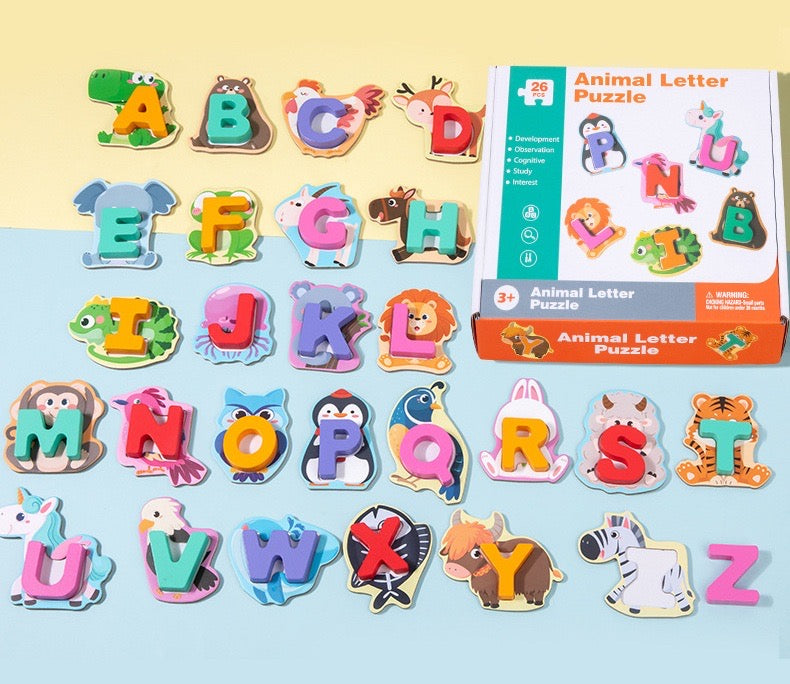 Animal letter puzzle