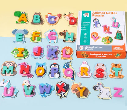 Animal letter puzzle