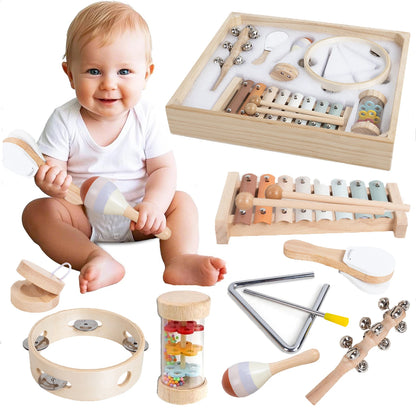 Wooden Musical instrument set