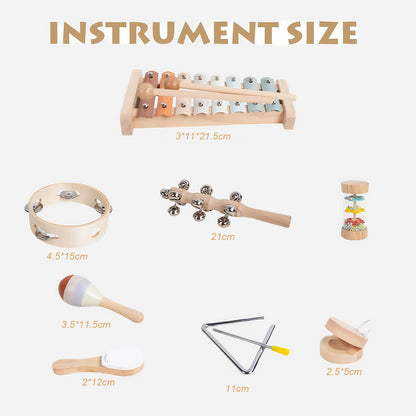 Wooden Musical instrument set