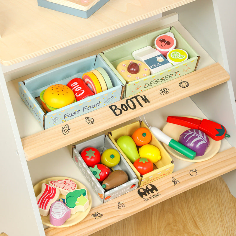 wooden Mini market