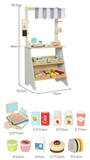 wooden Mini market
