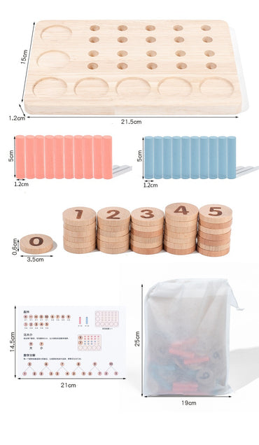 Wooden Math Counting Set