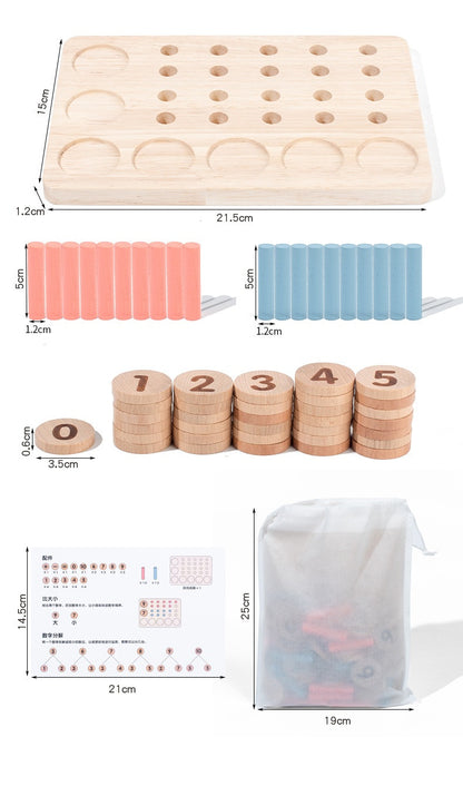 Wooden Math Counting Set