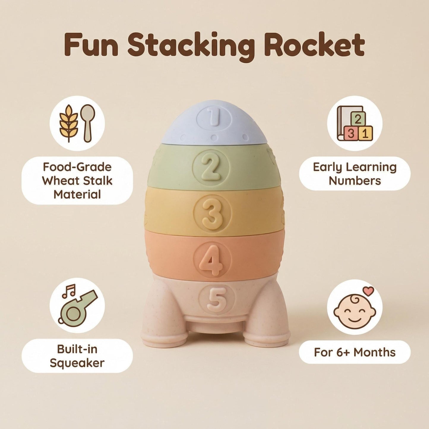 Rocket Stacking Toy